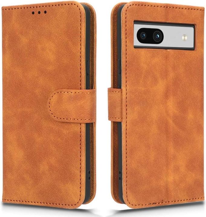 Cover-Discount Google Pixel 7a - Leder Etui Hülle braun (Google Pixel 7a)