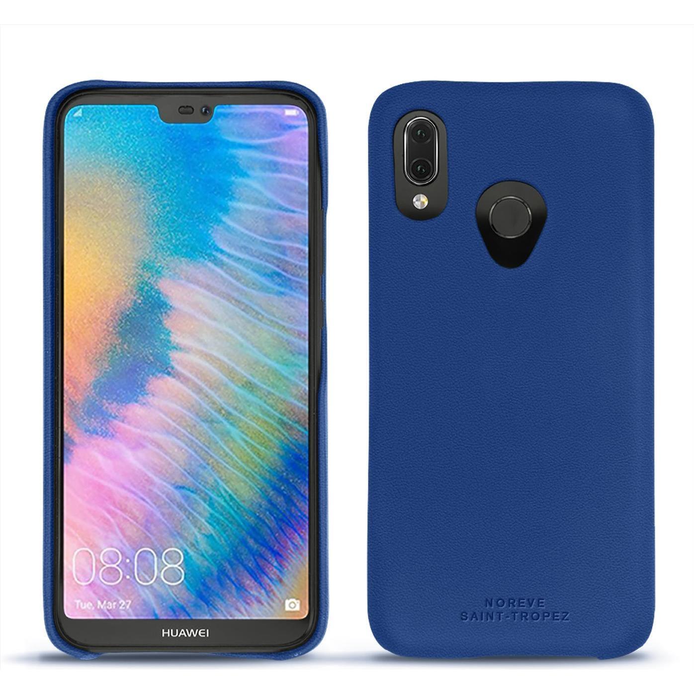 Thumbnail - Noreve Lederschutzhülle (Huawei P20 Lite), Smartphone Hülle, Blau