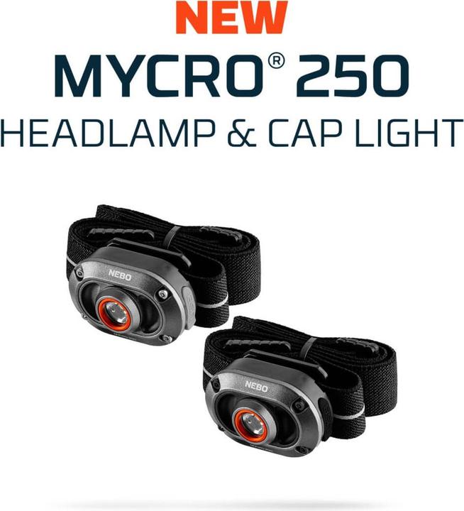 Productafbeelding Nebo MYCRO 250 Stirnlampe 2 Stück (250 lm)