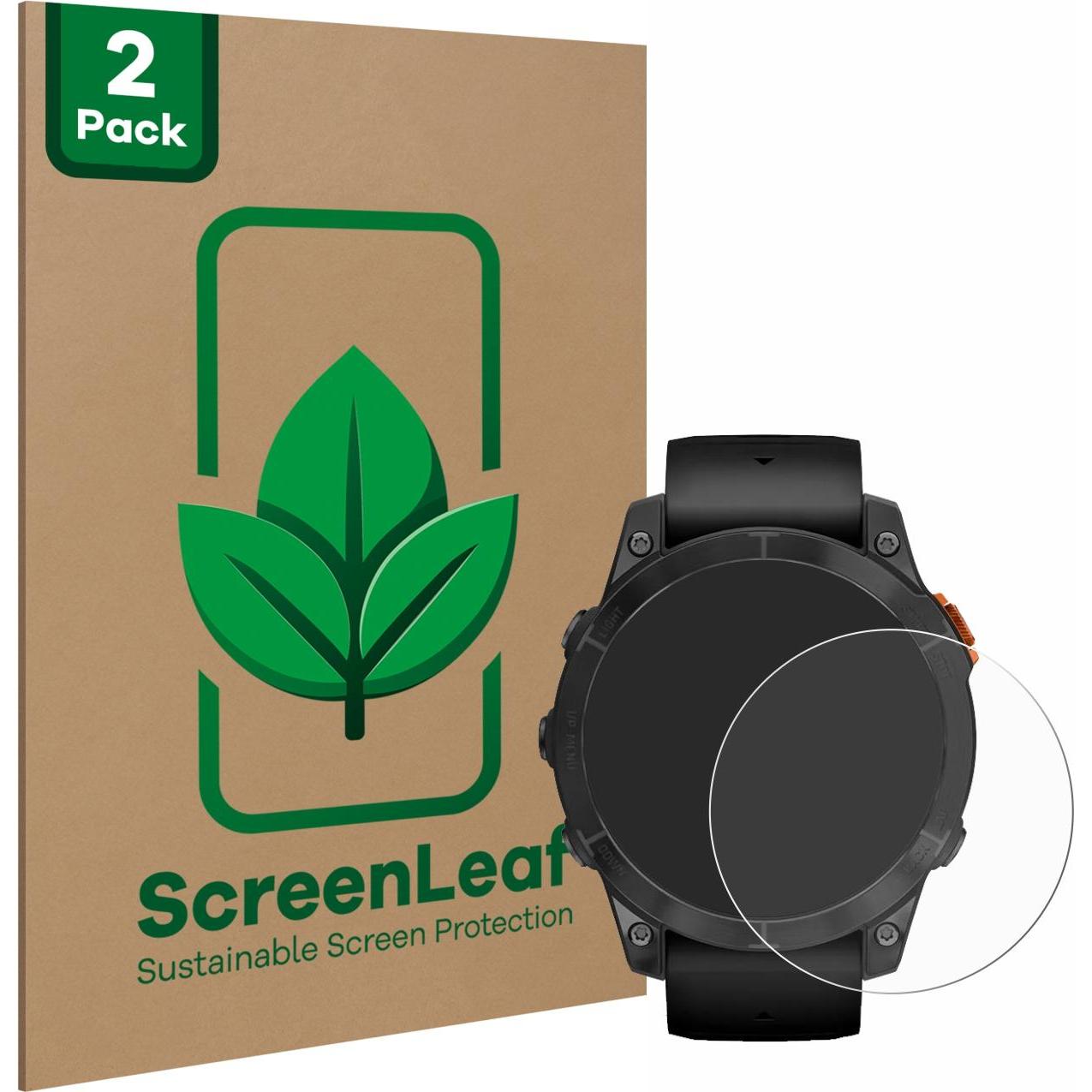ScreenLeaf Schutzfolie nachhaltiger Displayschutz Displayschutzfolie Folie Klar Transparent, Smartwatch Schutzfolie, Tra...