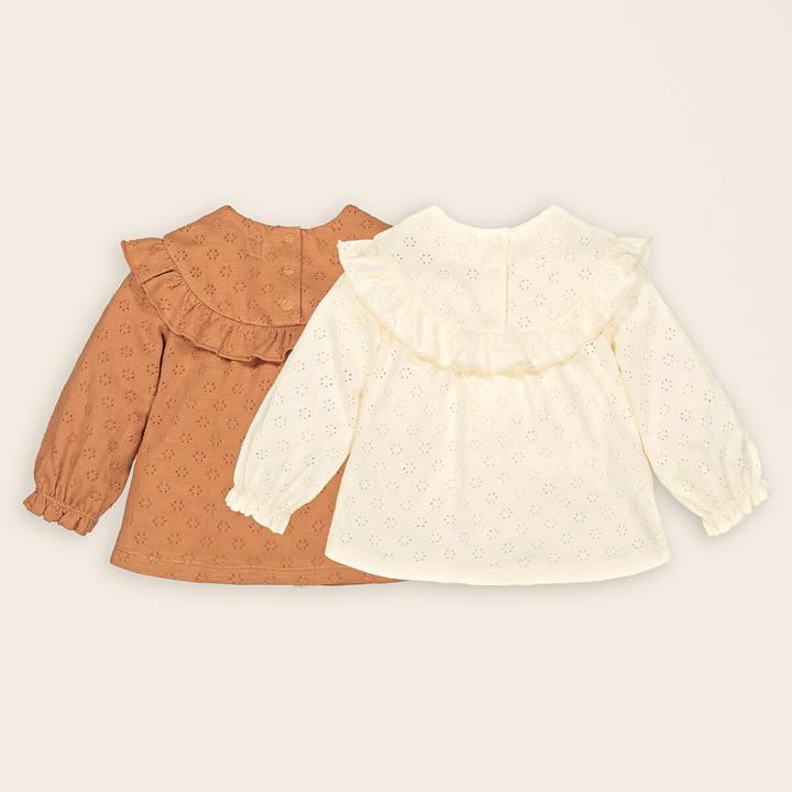 Produktbild La Redoute Collections 2er-Pack Langarm-Shirts mit Rüschen (86)