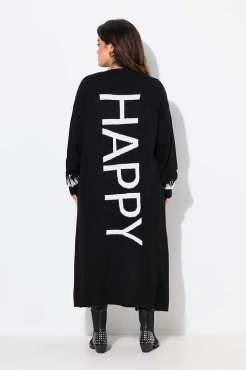 Produktbild Angel of Style Long-Strickjacke, Straight Fit, HAPPY-Statements (50, 52)