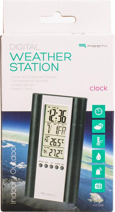 Actual product image Fiesta digital weather station FSTT04B, black (43569)