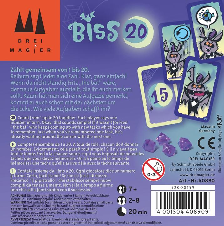 Produktbild Drei Magier Spiele Biss 20 (Deutsch, 2 - 8 Spieler)