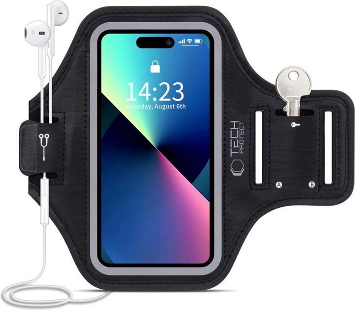 Tech-Protect Tech Protect Arm Bag Pouch Protective Case Sports Armband Black