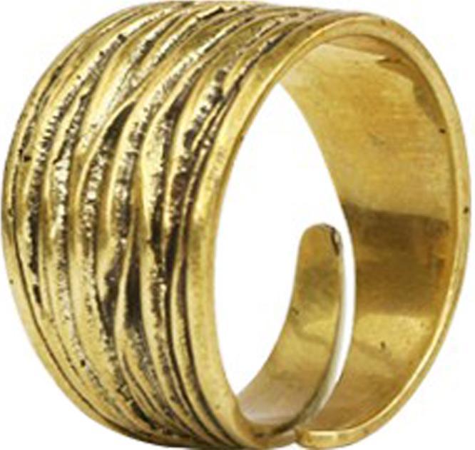 Immagine prodotto Star Piercing Ring vergoldet mit Struktur (57)