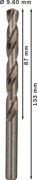 Actual product image Bosch Professional Zubehör PRO Metal HSS-G twist drill, 9.6 x 87 x 133 mm (9.6 mm)