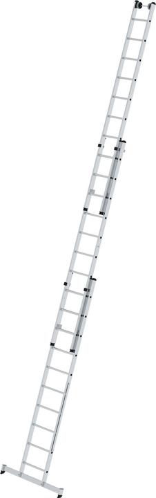 Produktbild Munk Sprossen-Mehrzweckleiter 3-teilig mit nivello-Traverse und Wandlaufrollen 3x10 Sprossen (Mehrzweckleiter, 305.50 cm)