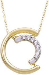 Produktbild Passion HALSKETTE AUS 9 KT GOLD - ZWEIFARBIG - ZIRKONIA - 40+2 CM (COU BIJOU)