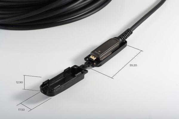 Actual product image Shiverpeaks S/CONN maximum connectivity HDMI connection cable-Optical HDMI installation cable set, 4K, 7.5m (7.50 m, HDMI, 2.0)