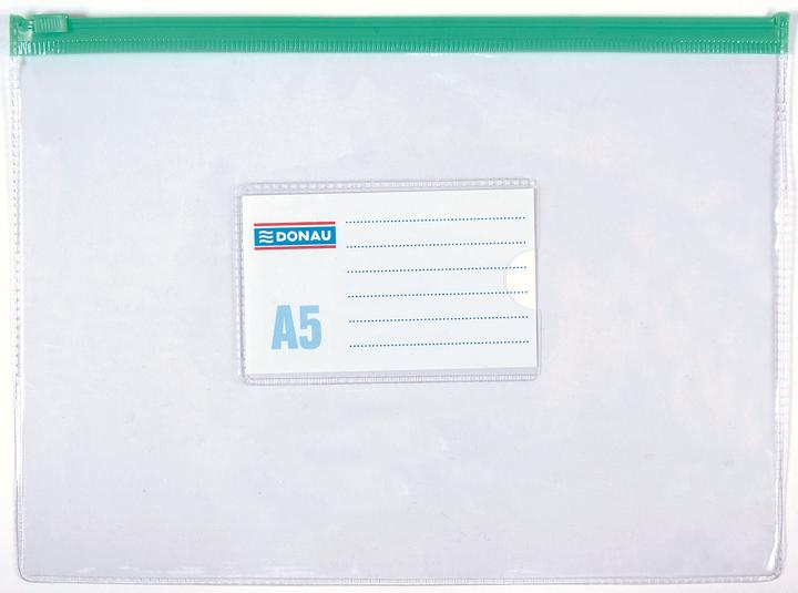 Donau Zip-tasche, pvc, a5, klar