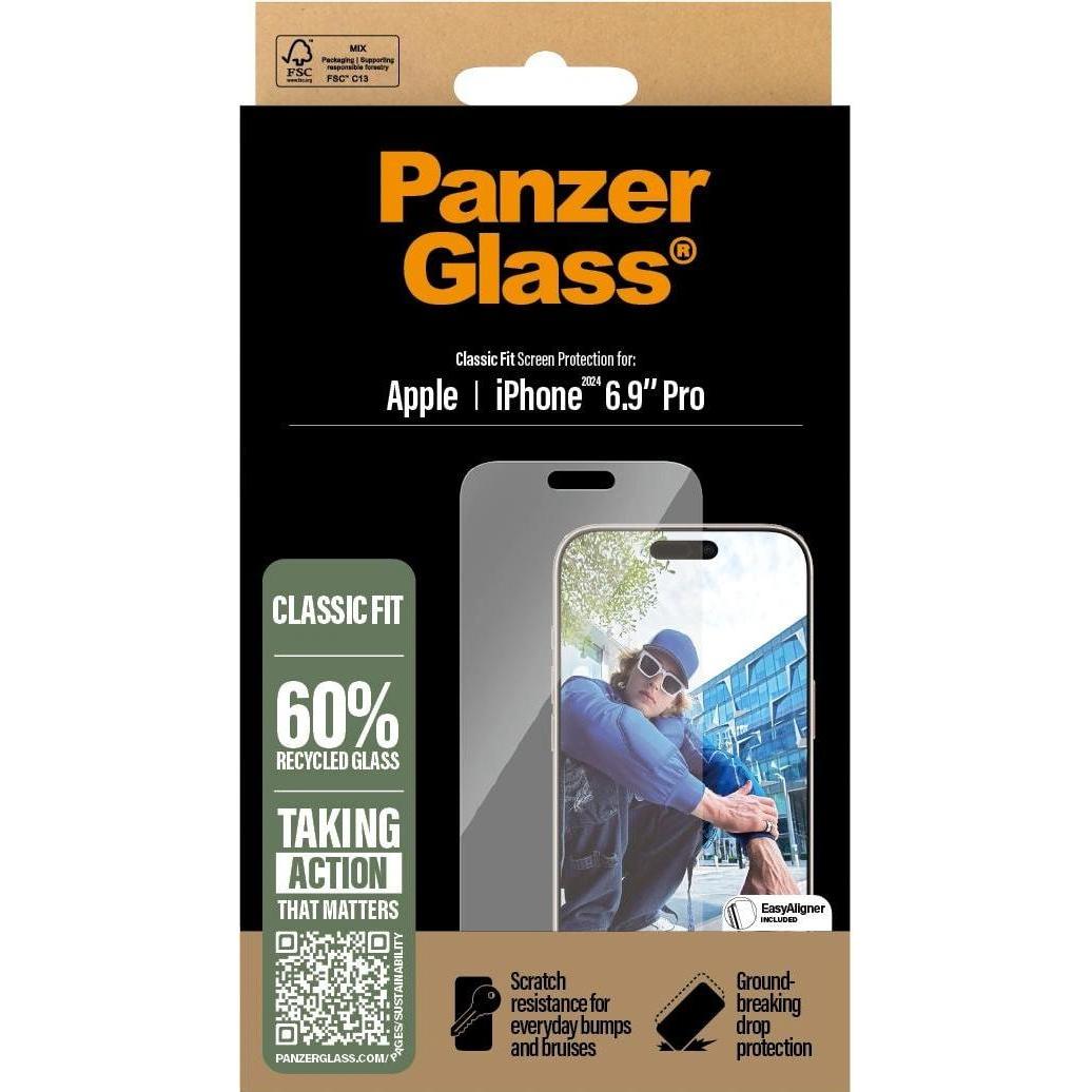 Thumbnail - PanzerGlass Classic Fit (1 Stück, Apple iPhone 16 Pro Max), Smartphone Schutzfolie, Transparent