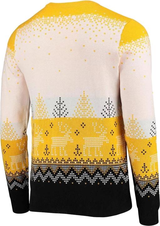 Actual product image Foco NFL Ugly Sweater XMAS Knit Sweater - Pittsburgh Steelers (XXL)