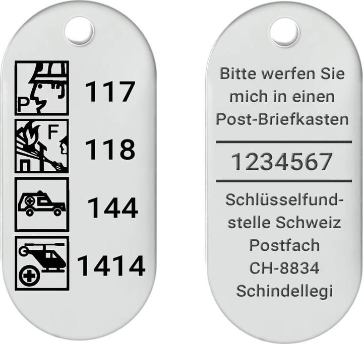 Actual product image Schlüsselfundstelle Schweiz Key Finder - Set of 3