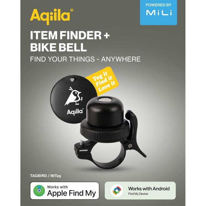 Immagine prodotto Aqiila - Tagbird - Item Finder + Bike Bell (1-pack) (Android, iOS)