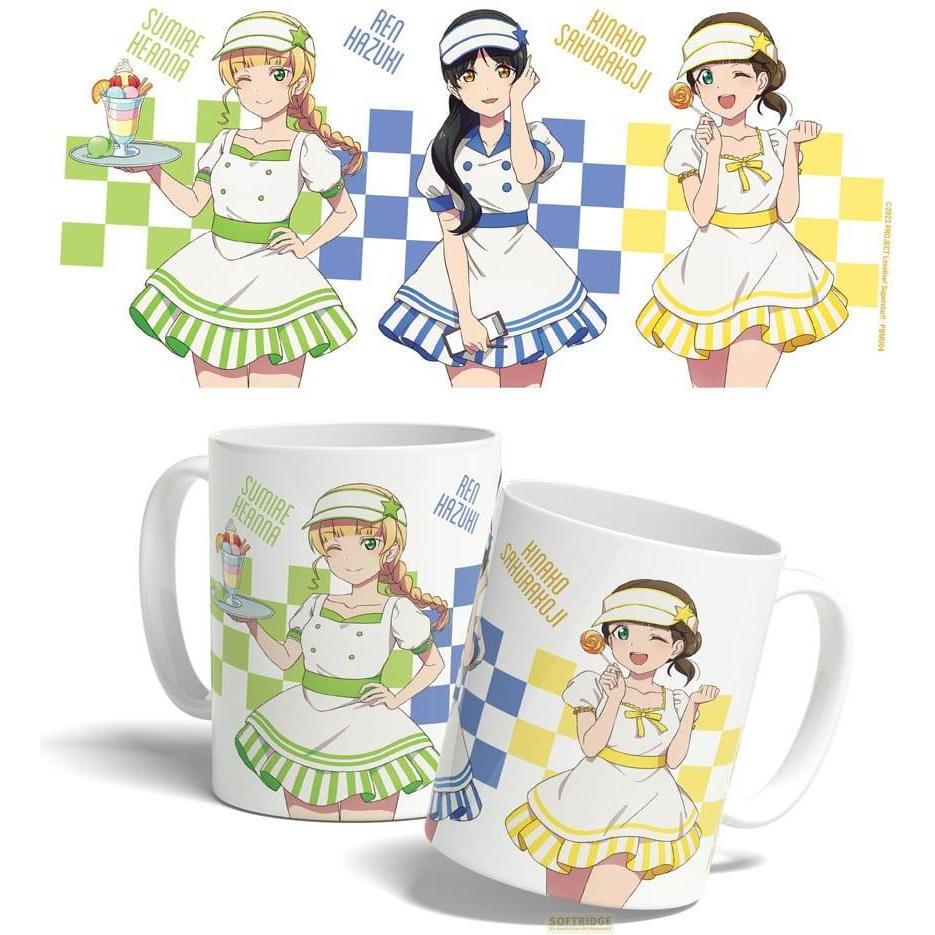 POPbuddies, Tasse, Love Live! Superstar!! Tasse American Diner Sumire, Ren, Kinako 325 ml (325 ml, 1 x)
