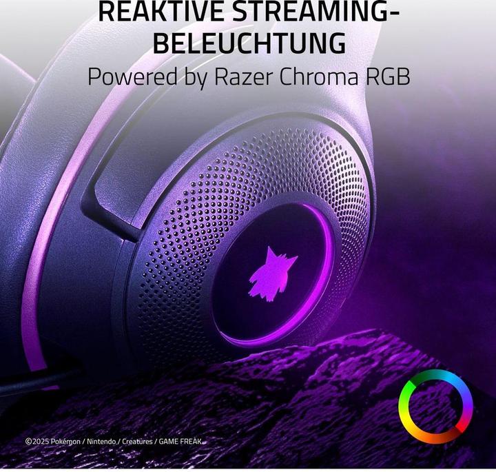Produktbild Razer Kraken Kitty V2 - Pokémon Gengar Ed. (Kabelgebunden)