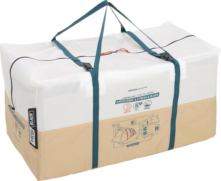Actual product image Quechua AIRSECOND 6.3 FB New colo 2021 324957 (Inflatable tent, 25.50 kg, 6 persons)