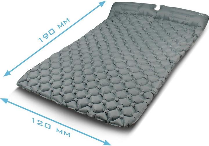 Actual product image Stahlwerk Air mattress LM-120 ST 190 x 120 cm Inflatable camping mattress