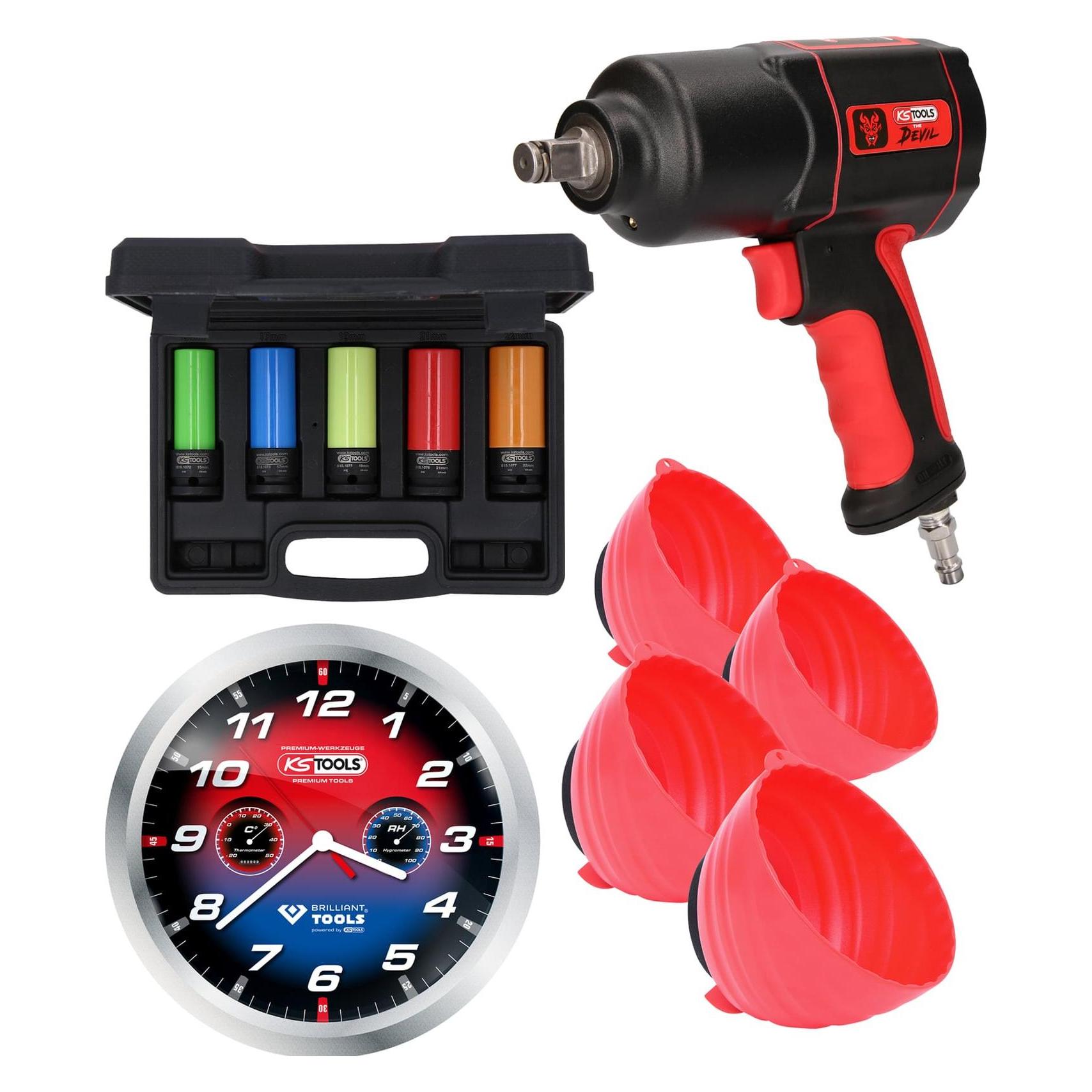 KS Tools Reifen-/Räder Aktionspaket The Devil, 11-tlg (515.1205)