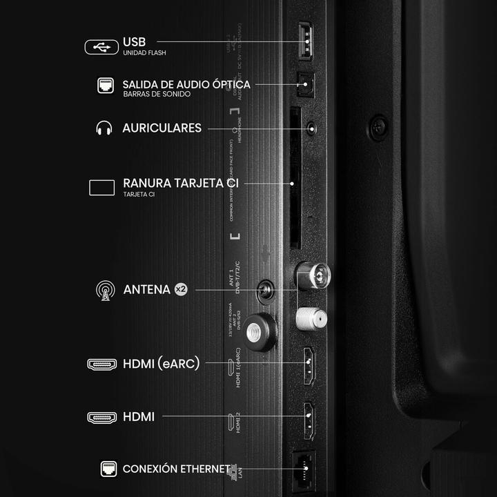 Actual product image Hisense TV 32A4Q (32", LED, HD, 2025)