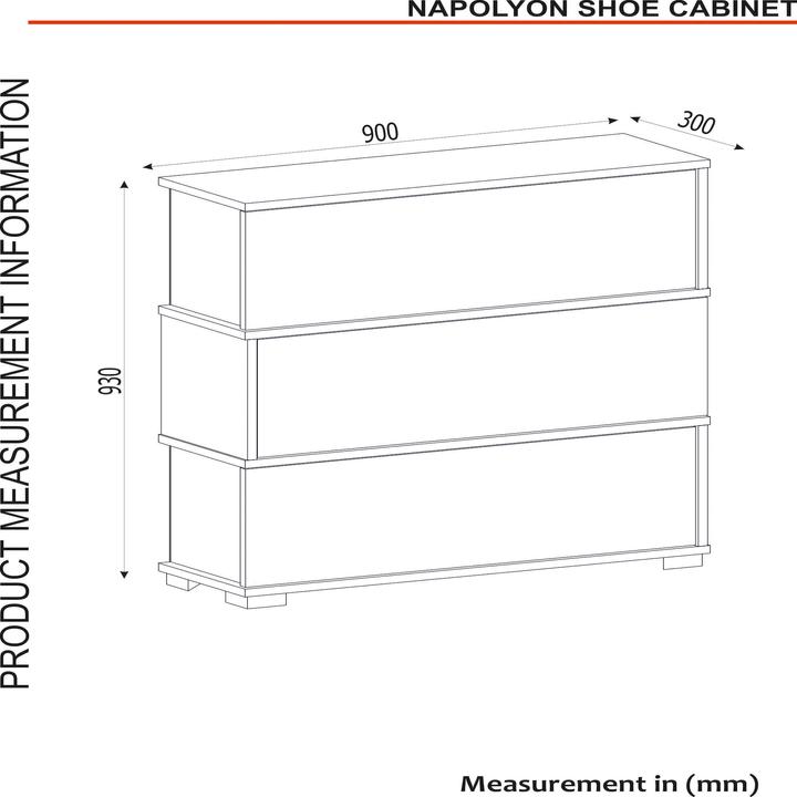 Nährwerte und Zutaten Hanah Home Napolyon (90 x 30 x 93 cm)