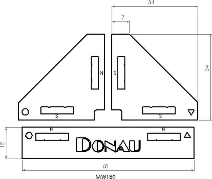 Image du produit Donau Kit d'équerres de modélisme
