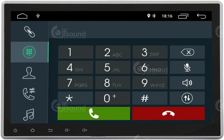 Image du produit JFSound Autoradio Android universel GPS Bluetooth WiFi USB DAB+ écran tactile 10 pouces Carplay Android Auto