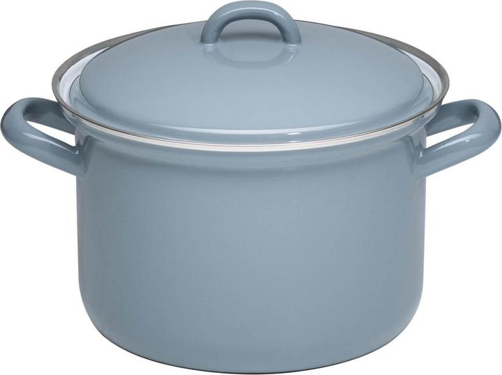 Actual product image Riess Meat pot w.lid 18cm,2.5L (Pot, Enamel, 18 x 17.20 cm)
