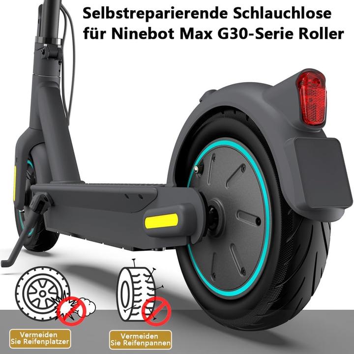 Actual product image Volohas Tubeless Reifen mit Ventil für Segway Ninebot Max G30
