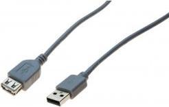 Produktbild Générique USB2.0 Extension cord A male/ A female Grey- 2 m (2 m)