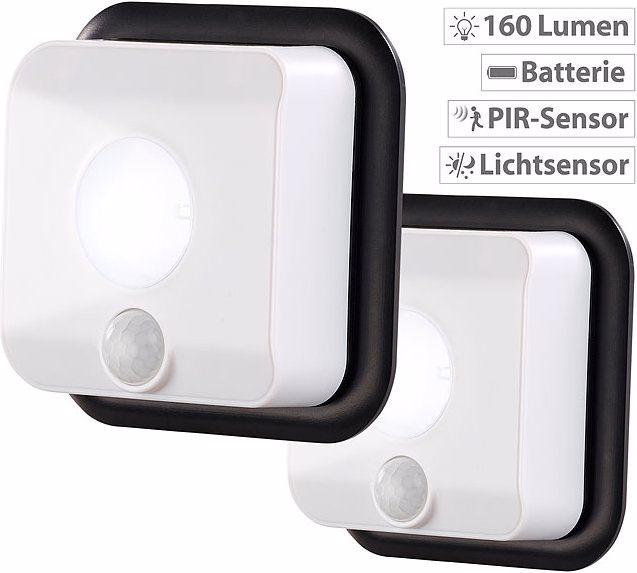 Produktbild Pearl LED-Wandleuchten mit Licht- & Bewegungsmelder (6 m)