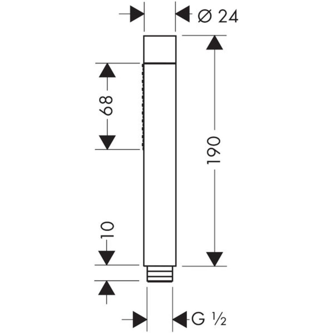 Thumbnail - Axor, Duschbrause, Stabhandbrause 2jet STARCK X (2 Strahlarten, 16 l/min)