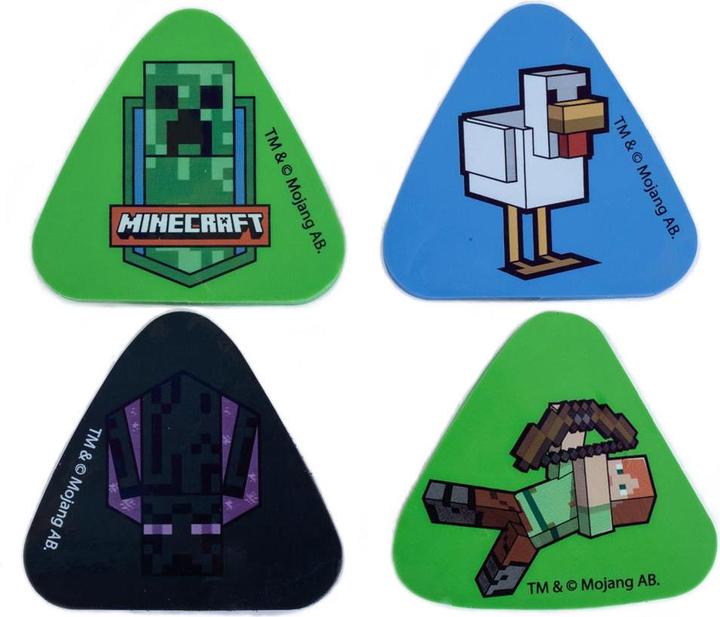 Actual product image Minecraft Eraser Set