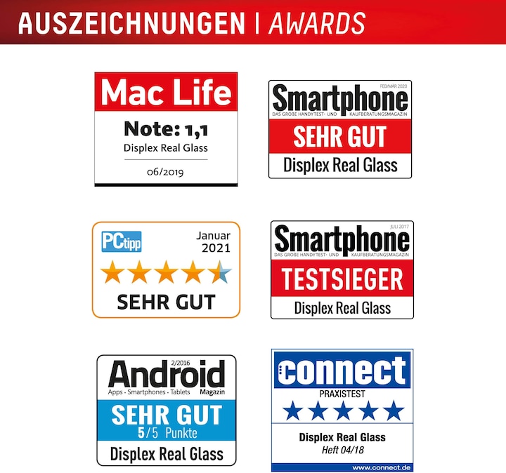 Energy Label Displex Real Glass, 2D Panzerglas (1 Piece, Samsung Galaxy S24+, Samsung Galaxy S25+)
