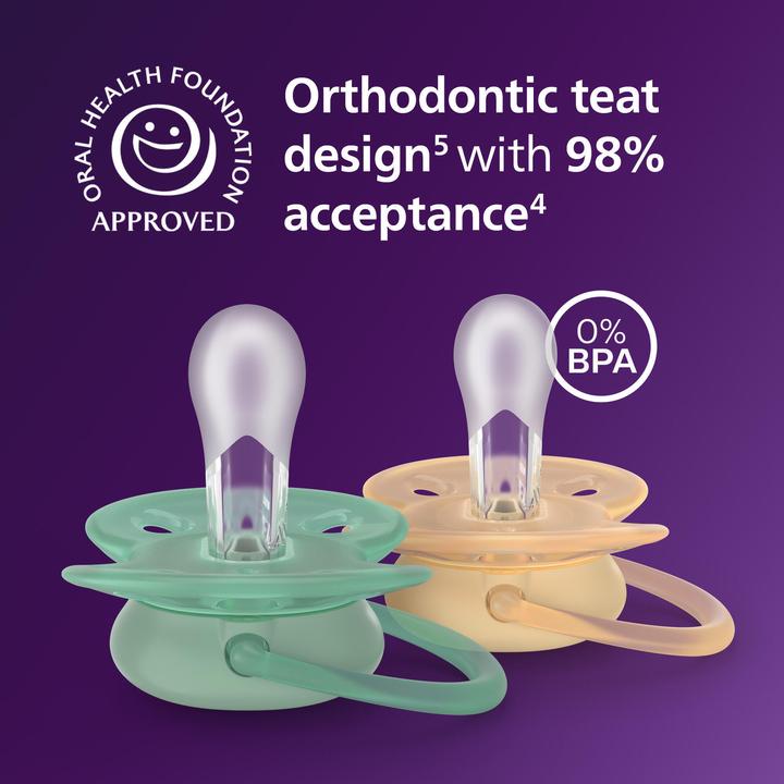 Productafbeelding Philips Avent Pacifier SCF091/53 ultra soft (4x, 6 - 18 Maanden)