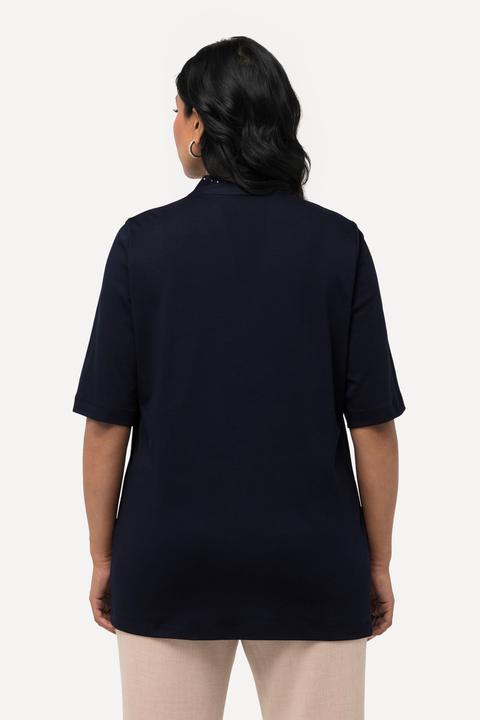Produktbild Ulla Popken T-Shirt, A-Linie, Kelchkragen, Halbarm (58)