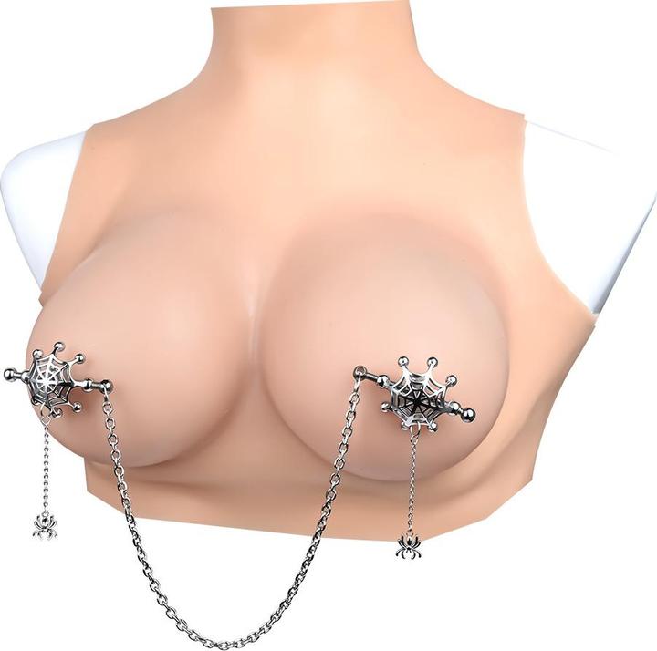 Produktbild Kiotos Steel Spider Web & Chain Nipple Clamps