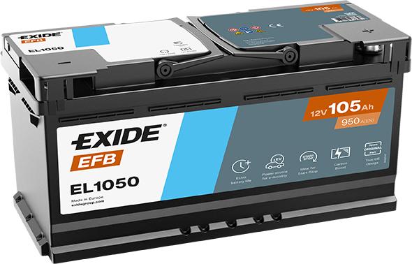 Produktbild Exide 105 Ah 950 A IN 12V (12 V, 105 Ah, 950 A)