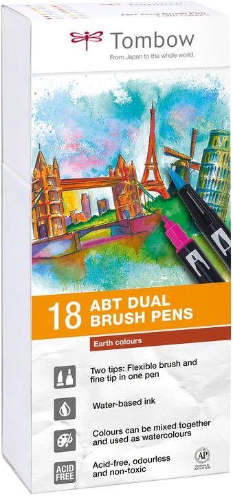 Produktbild Tombow ABT Dual Brush Pen (Mehrfarbig, 18 x)