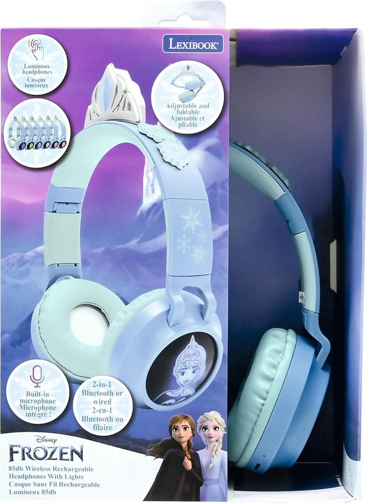 Immagine prodotto Lexibook Cuffie 2-in-1 Bluetooth/cavo Frozen Blu