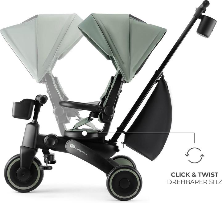 Actual product image KinderKraft Tricycle JAZZ 2 GREEN
