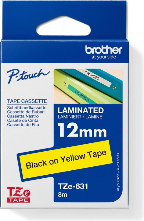 Produktbild Brother Tze-631 (1.20 cm, Gelb, Schwarz)