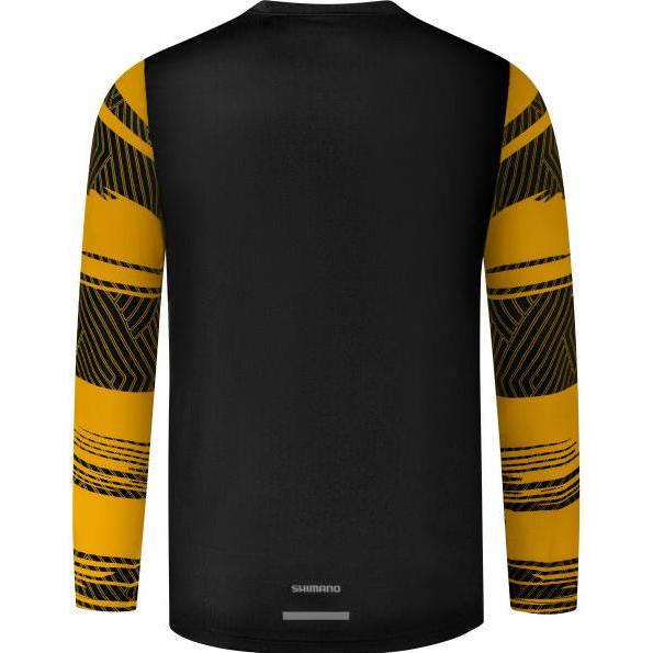 Thumbnail - Shimano, Velotrikot, MYOKO Long Sleeve Jersey Mustard Yellow S (S), Gelb, S