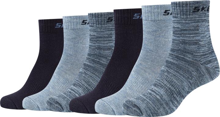 Skechers Chaussettes de ventilation en maille pour garçons 6p (paquet de 6, 27, 30)