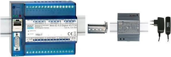 Image du produit W&T Web-IO 4.0 Digital, 12x Input, 12x Output Contrôler, acquérir et gérer des signaux de commutation