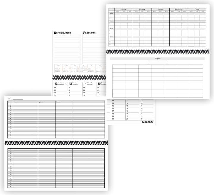 Actual product image Teacher - Desk calendar 2024/25 (Hardcover, German)