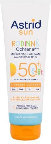 Immagine prodotto Astrid Latte della famiglia Sun (Latte solare, SPF 50, 250 ml, 150 g)