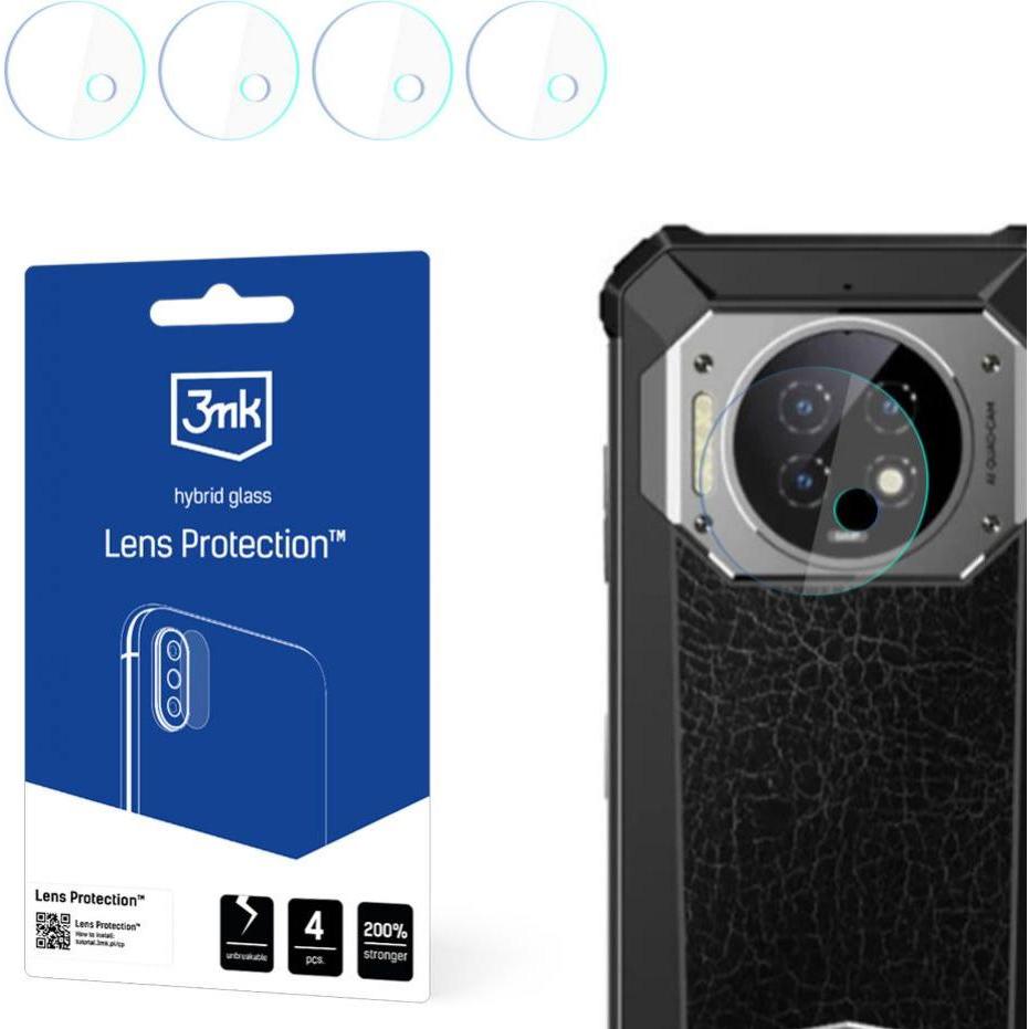 3MK Lens Protect Oukitel WP19 Ochrona na obiektyw aparatu 4szt (1 pz., Oukitel C19), Pellicola protettiva smartphone, Grigio