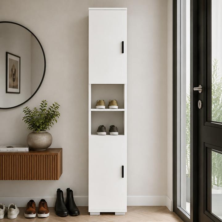 Produktbild VCM Holz schmaler Schuhschrank Gados M (30 x 33 x 178 cm)